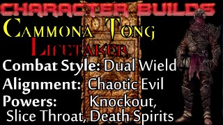 Skyrim Builds  Camonna Tong Lifetaker Dual Wield Psychotic Assassin [upl. by Enelrahc]