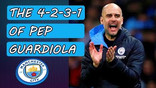 Pep Guardiolas 4231 Manchester City FC tactics [upl. by Aneehsit]