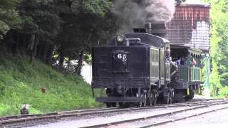 Cass Scenic Railroad Heisler 6 With the 2 oClock Whittaker Train [upl. by Boj]