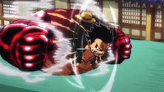 One Piece  Episode 1001 Gear 4th “Boundman” Luffy rooftop Animation 🔥 [upl. by Aihset]