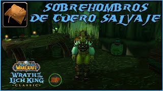 Sobrehombros de Cuero Salvaje🔵 WoW Classic Lich King [upl. by Alexina282]