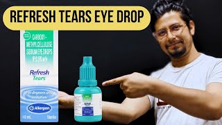 Refresh tears eye drop uses in hindi  Refresh tears side effects  Refresh tears eye drop review [upl. by Pownall]