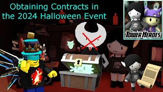 1616 FINDING THE NEW CONTRACTS IN THE HALLOWEEN 2024 EVENT AND SKIN SHOWCASE  Tower Heroes [upl. by Betz]