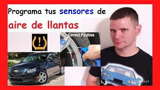 😎 Como resetear SENSOR de AIRE de LLANTTAS tpms carro AUTO Chevy Cruze 2010 2011 2012 2013 2014 2015 [upl. by Ryhpez]