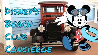 Disneys Beach Club  Club Level Water View Room Tour and Stone Harbor Club [upl. by Dita]