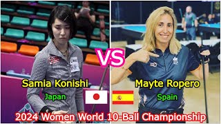 Samia Konishi VS Mayte Ropero García  2024 VenBilliards WPA Women World 10Ball Championship [upl. by Granlund798]