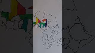 Map of Africa  Chad 2024 africa chad flag [upl. by Hrutkay]