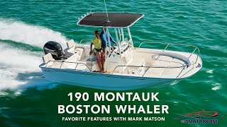 2024 Boston Whaler 190 Montauk Expert Walkthrough amp Favorite Features with Mark Matson [upl. by Nadabus813]