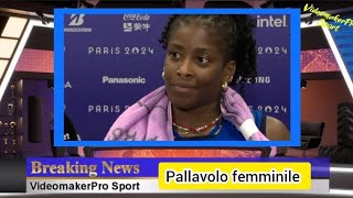 Olimpiadi Parigi La pallavolo femminile in finale per loro batte la Turchia 30 [upl. by Nylorahs]