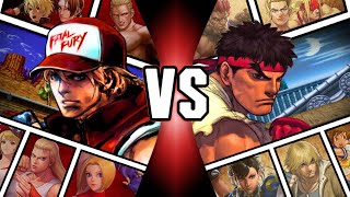 KOF MUGEN  Legendary Terry Bogard VS Shin Ryu Hoshi 20 new AI update  Epic single battle [upl. by Anigue970]