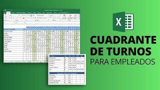 CUADRANTE DE TURNOS de empleados 📆 Plantilla Excel Gratis para horarios de trabajo [upl. by Werdnaed]