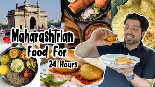 Eating Maharashtrian Food for 24 Hours  Ep3 [upl. by Irt]