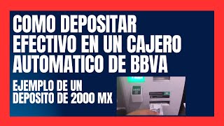 Como hacer Deposito en Cajero Automatico Bancomer 2023 PASO A PASO [upl. by Neitsirk852]