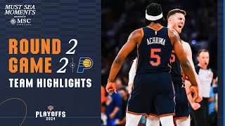 Knicks complete huge comeback to take Game 2  Knicks vs Pacers  2024 NBA Playoffs [upl. by Llenyr]