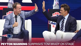 Peyton Manning Shares his Favorite Tom Brady Memories  Patriots Hall of Fame Ceremony [upl. by Howlond]