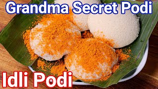 Idli Podi Recipe  Idli Milagai Podi  Magic Gun Powder  Grandma Secret  Side Dish for Idli Dosa [upl. by Htbazile]