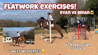 POLEWORKFLATWORK EXERCISES  Ryan VS Brian [upl. by Tawsha]