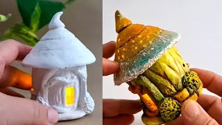 DIY Fairy House Lamps with Homemade Baking Soda Clay [upl. by Greenebaum]