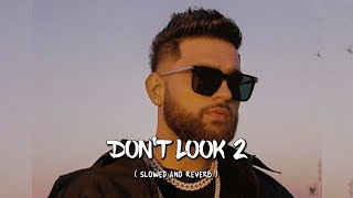 Karan Aujla  Dont Look 2  Slowed amp Reverb   Latest Panjabi Song 2024 [upl. by Lednor]