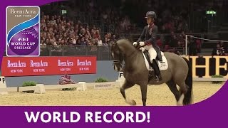 Charlotte Dujardins World Record Breaking Freestyle test at London Olympia [upl. by Naujahs]