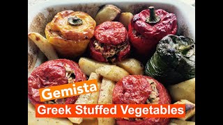 How to make Gemista  Greek Stuffed Vegetables [upl. by Jerrylee510]