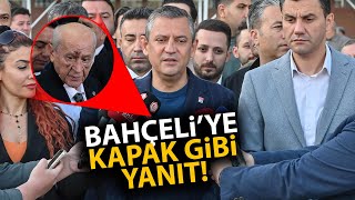 Özgür Özel bayram namazı çıkışı Devlet Bahçeliye kapak gibi yanıt Aklınızı başınıza alın [upl. by Elayne562]