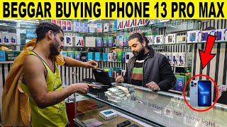 Beggar Buying IPHONE 13 Pro Max With Money Case  Rich Beggar SmartiesPrankTV [upl. by Arlyn435]