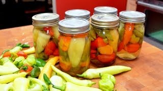 Harvesting amp Canning Hot amp Sweet Peppers [upl. by Damal]