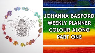 Johanna Basford 2024 Weekly Planner  Worlds of Wonder  Bee Part 1 [upl. by Chaddy345]