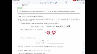 Linear Algebra 2  241  The Coordinate Isomorphism Video 1 [upl. by Yuria941]