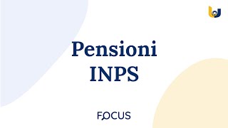 Focus  Pensioni INPS [upl. by Akkinahs]