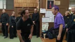 Ninja Grandmaster Masaaki Hatsumi shows advanced Budo Taijutsu [upl. by Sesom]