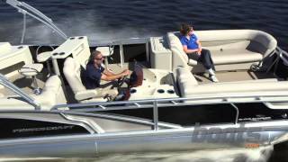 2014 Princecraft Quorum 25 SE Pontoon Boat Review  Performance Test [upl. by Enylecoj]