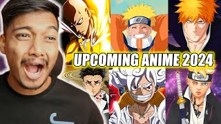 TOP 10 UPCOMING ANIME OF 2024 Hindi [upl. by Neelhtak]