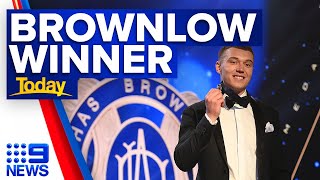 Patrick Cripps crowned as Brownlow Medal recipient for 2022  9 News Australia [upl. by Sitarski]