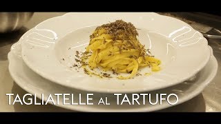 Tagliatelle al Tartufo Nero Preparazione Chef Roberto Dormicchi [upl. by Doralia]