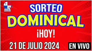 🔰🔰 EN VIVO SORTEO DOMINICAL  21 de JULIO de 2024  Lotería Nacional de Panamá [upl. by Elexa]