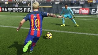 Barcelona vs Real Madrid  La Liga Camp Nou Clasico Diciembre 3 2016  FIFA 17 Simulacion [upl. by Llenra]