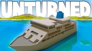 Unturned Hawaii Map Progress Huge Underwater Location amp CANNON BOAT  Exclusive Images [upl. by Mersey]