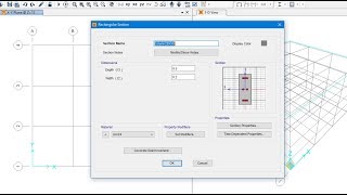 Design and Analysis of Sturctures in SAP2000 Defining materials and sections [upl. by Sharleen]