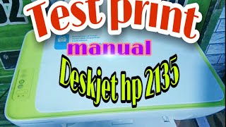 Test print manual hp deskjet 2135 [upl. by Genisia]