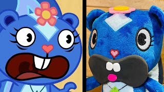 PLUSH TOY HAPPY TREE FRIENDS WISHY WASHY ZERO BUDGET Part1 [upl. by Auqenaj858]