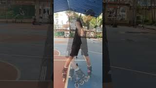 🛼Slalom Cơ bản Tập 23 Back One Foot 🦵 patin slalomskating tutorial rollersports [upl. by Hollah]