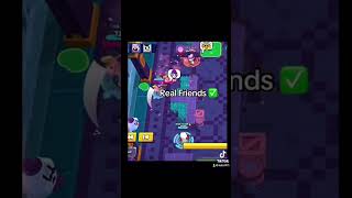 Fake vs Real Friends tiktok brawl gaming brawlstars supercell youtubeshorts virlshort [upl. by Ahsiener201]