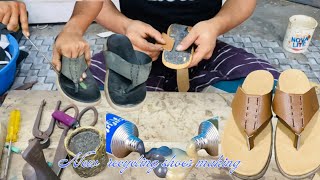 handmade New Recycling shoes making video part 40 [upl. by Seafowl939]