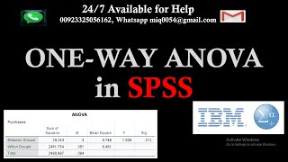 ANOVA  Oneway ANOVA in SPSS  Analysis of variance in SPSS [upl. by Zuzana]