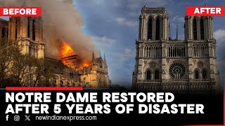 Notre Dame Cathedral reopened unites Macron and other world leaders in celebration [upl. by Cordier682]