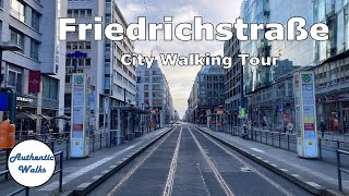 4K Friedrichstraße Afternoon Walking Tour  Berlin Germany [upl. by Eical]