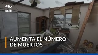 Tornados en Estados Unidos causaron la muerte de cuatro personas previo a la llegada del huracán [upl. by Zuliram840]