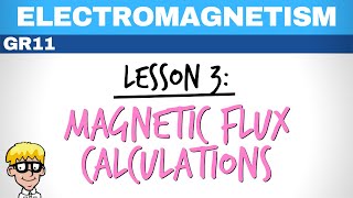 Electromagnetism grade 11 Lesson 3 Magnetic Flux Calculation [upl. by Winzler]